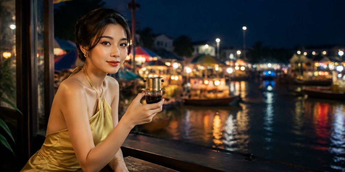Người dùng Cần Thơ thư giãn bên ly cà phê và chơi game bài trực tuyến trên điện thoại